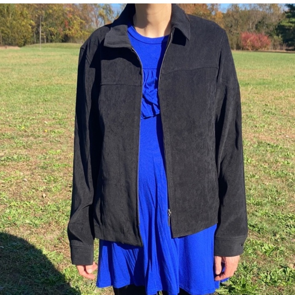 Vintage Norton McNaughton black zip front jacket - Picture 4 of 17